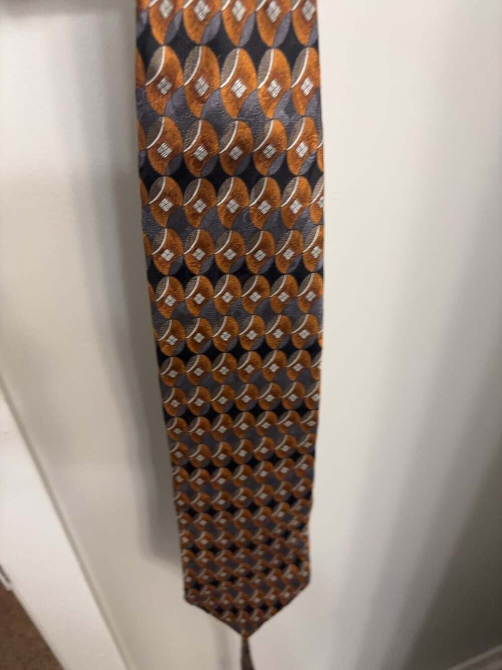 Venanzi 100% Silk Football Pattern Necktie